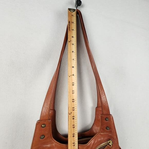 Botkier Vintage Trigger Satchel Shoulder Handbag Brown  Leather - Rare 💎💼👜 - Picture 13 of 16